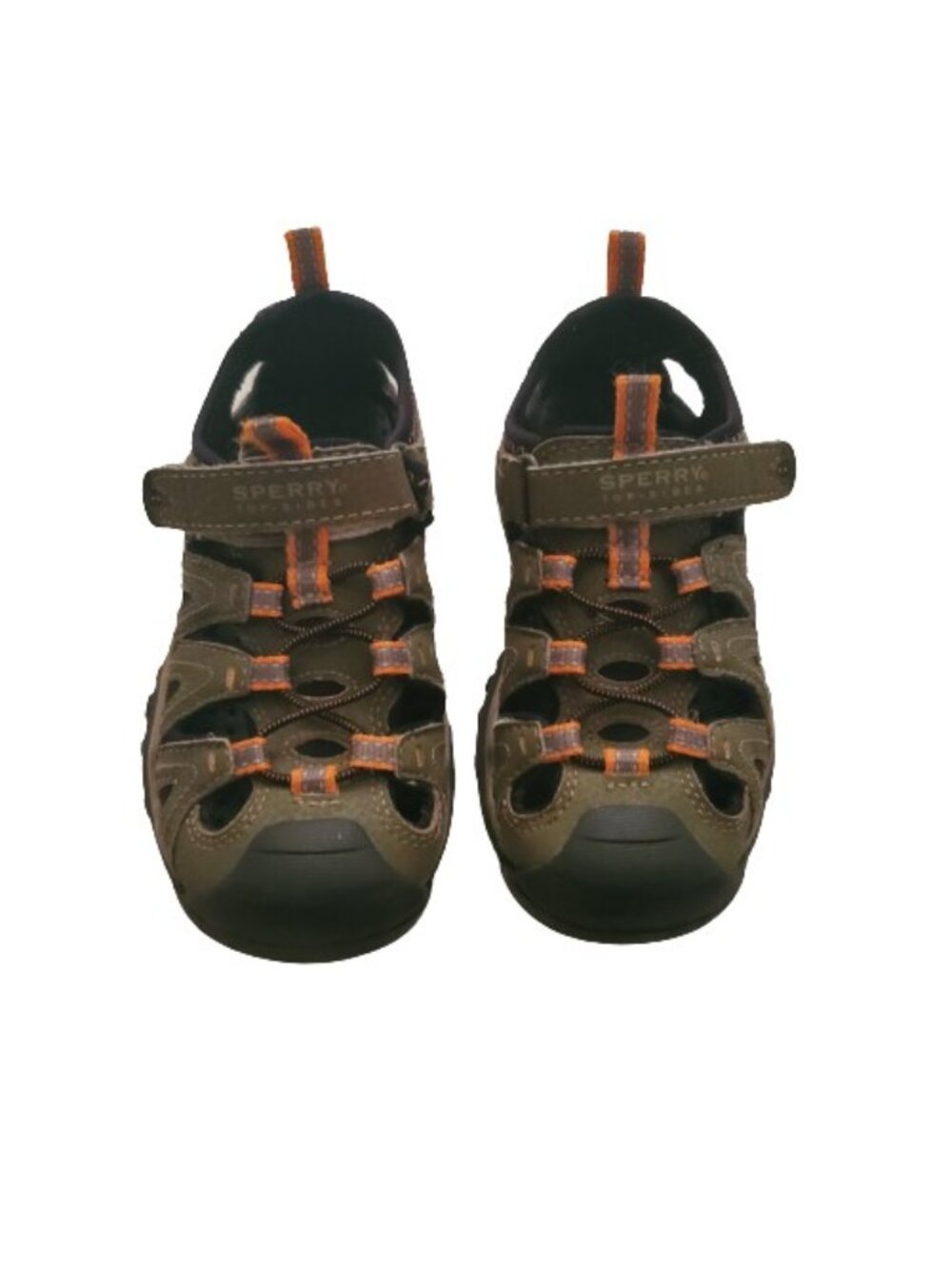 Sperry Top-Sider Kids Boys Wet Tech Closed-Toe Fisherman Sandal Oliver Green 11W - Picture 9 of 16